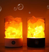 USB Crystal Light Himalayan Salt LED Lamp | Natural Air Purifier Night Light – DecoRight