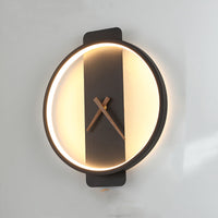 Nordic Wall Lamp with Clock | Modern Bedroom Bedside LED Light Fixture – DecoRight