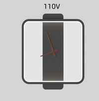 Nordic Wall Lamp with Clock | Modern Bedroom Bedside LED Light Fixture – DecoRight