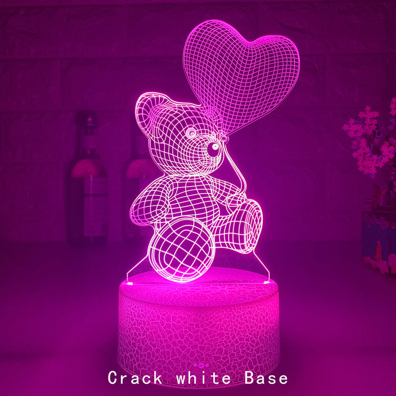 DecoRight 3D Acrylic LED Night Light | USB Neon Sign Lamp for Home & Gifts