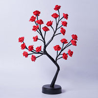 Flower Tree Rose Table Lamp | USB Fairy Night Light for Home & Gifts – DecoRight