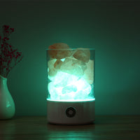 USB Crystal Light Himalayan Salt LED Lamp | Natural Air Purifier Night Light – DecoRight