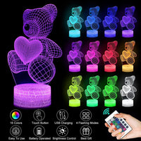 DecoRight 3D Acrylic LED Night Light | USB Neon Sign Lamp for Home & Gifts