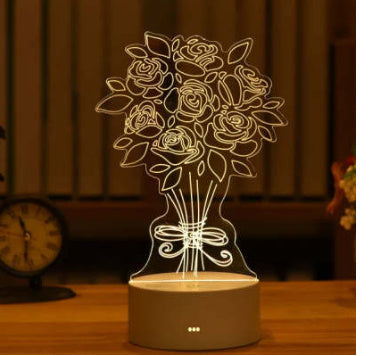 3D Acrylic USB LED Night Light | Neon Sign Room Decor & Gift Lamp – DecoRight