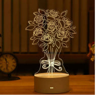 3D Acrylic USB LED Night Light | Neon Sign Room Decor & Gift Lamp – DecoRight