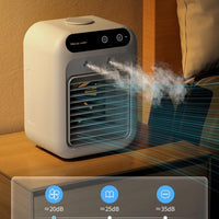 DecoRight Portable Air Conditioner Cooler Fan | USB Water Cooling Fan for Room & Office