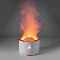 DecoRight Volcano Essential Oil Diffuser | Ultrasonic Flame Jellyfish Humidifier 350ML