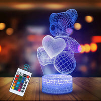 DecoRight 3D Acrylic LED Night Light | USB Neon Sign Lamp for Home & Gifts