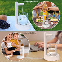 DecoRight Electric Water Bottle Dispenser | Rechargeable Gallon Desk Pump