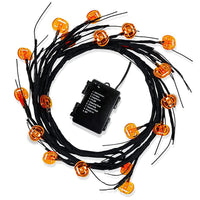 Halloween LED Willow Vine String Lights | Bat & Pumpkin Party Décor – DecoRight