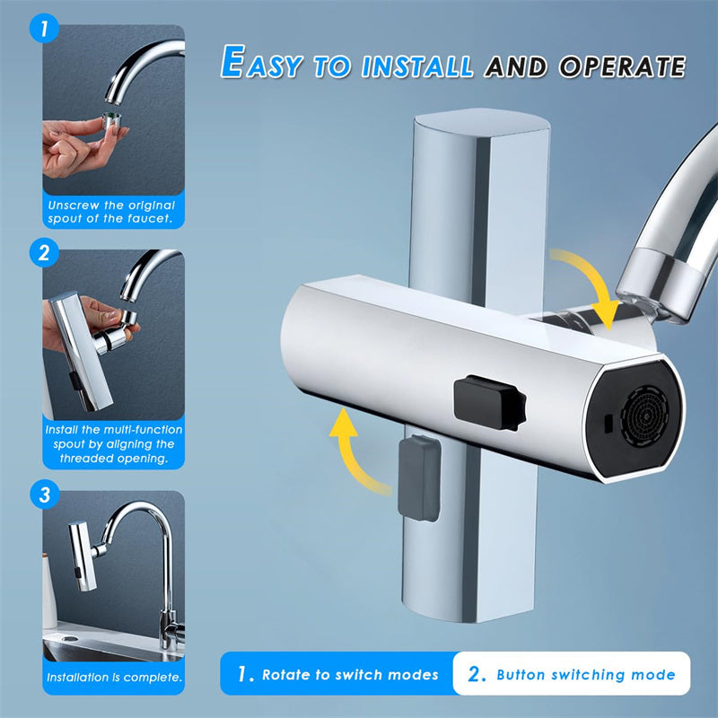 DecoRight Brass Kitchen Faucet – Modern Single Handle Sink Mixer Tap